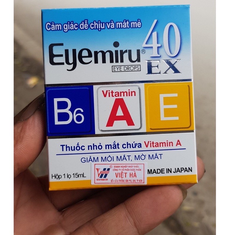 Thuốc nhỏ mắt eyemiru 40EX nhật bản lọ 15ml