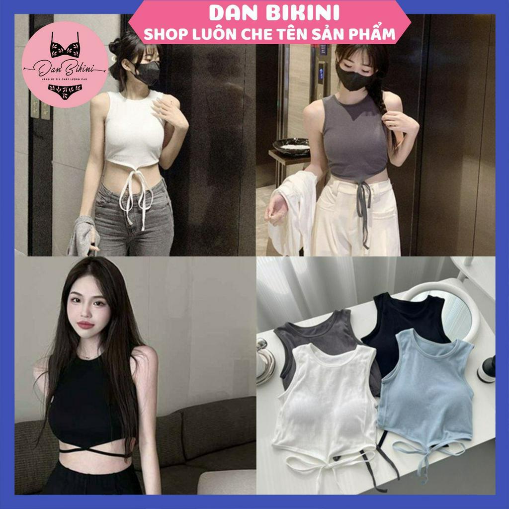 Áo Bra Nữ Cotton Cao Cấp Thiết Kế Kiểu Dáng Basic Cột Dây Eo Sexy MÃ 615