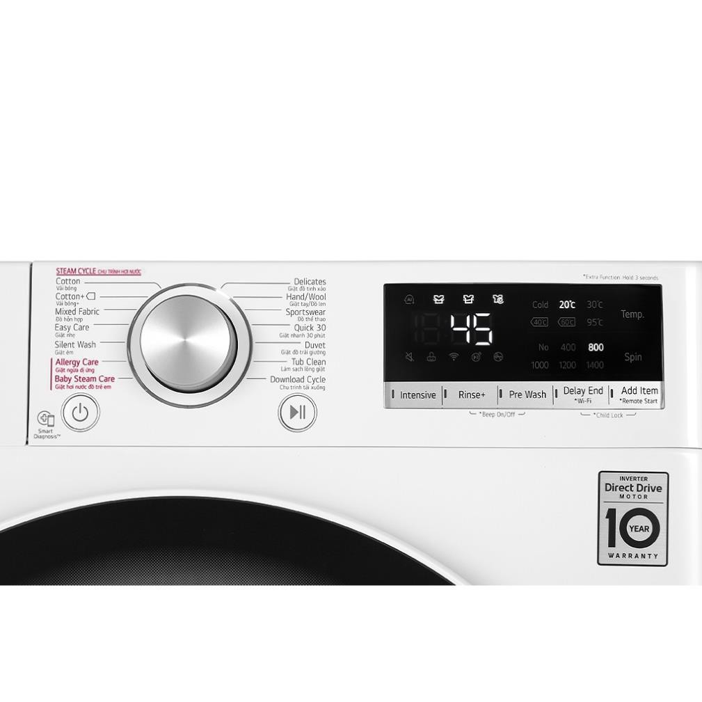 Máy giặt LG FV1409S4W 9kg Inverter | LG FV1409S4W