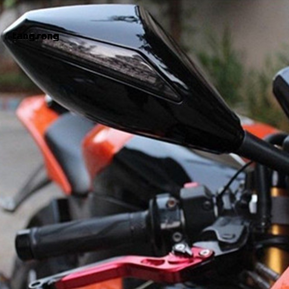 Set 2 Gương Chiếu Hậu Tích Hợp Đèn LED Cho Xe Mô Tô