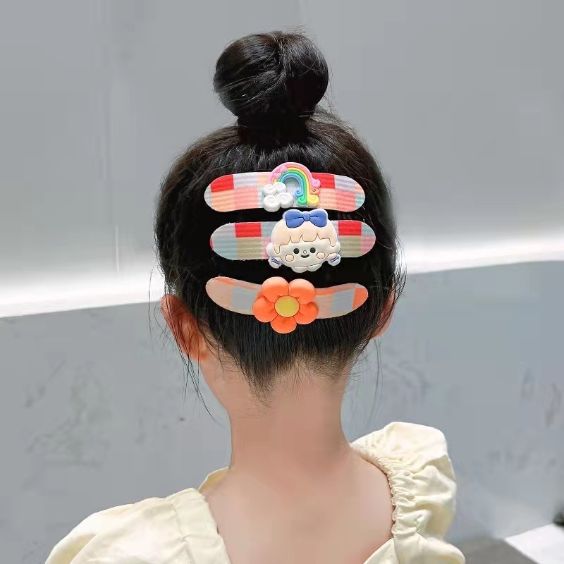 Miếng Dán Tóc Mái Ngang Họa Tiết Hoạt Hình Dễ Thương Dành Cho Bé Gái