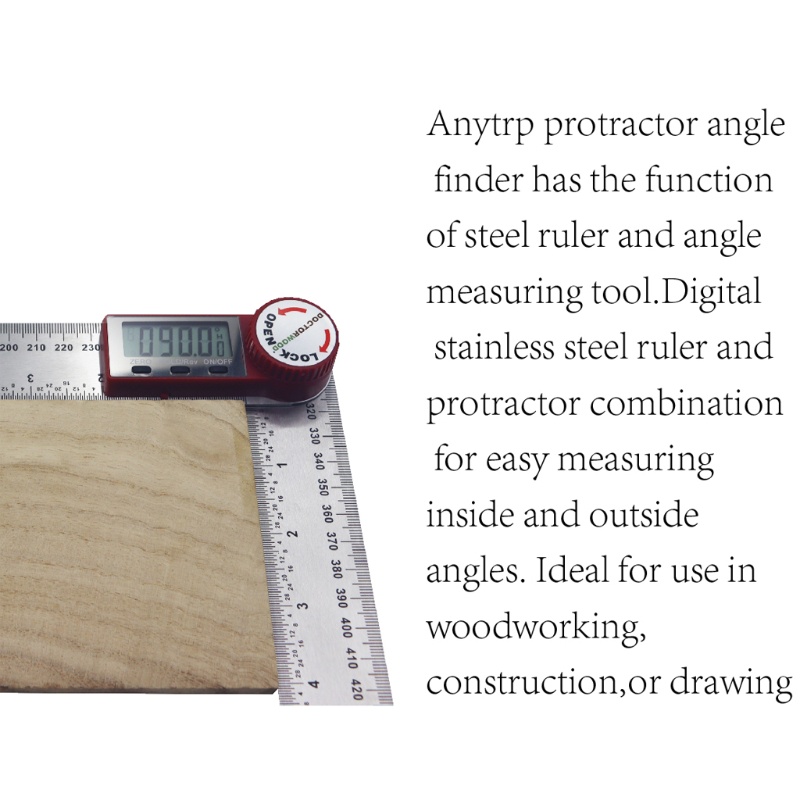 Máy Dò Góc Kỹ Thuật Số WMMB 200mm 300mm Có Thể Điều Chỉnh Góc 0-36° Phụ Kiện Khóa Chuyên Dụng Cho Chế Biến Gỗ