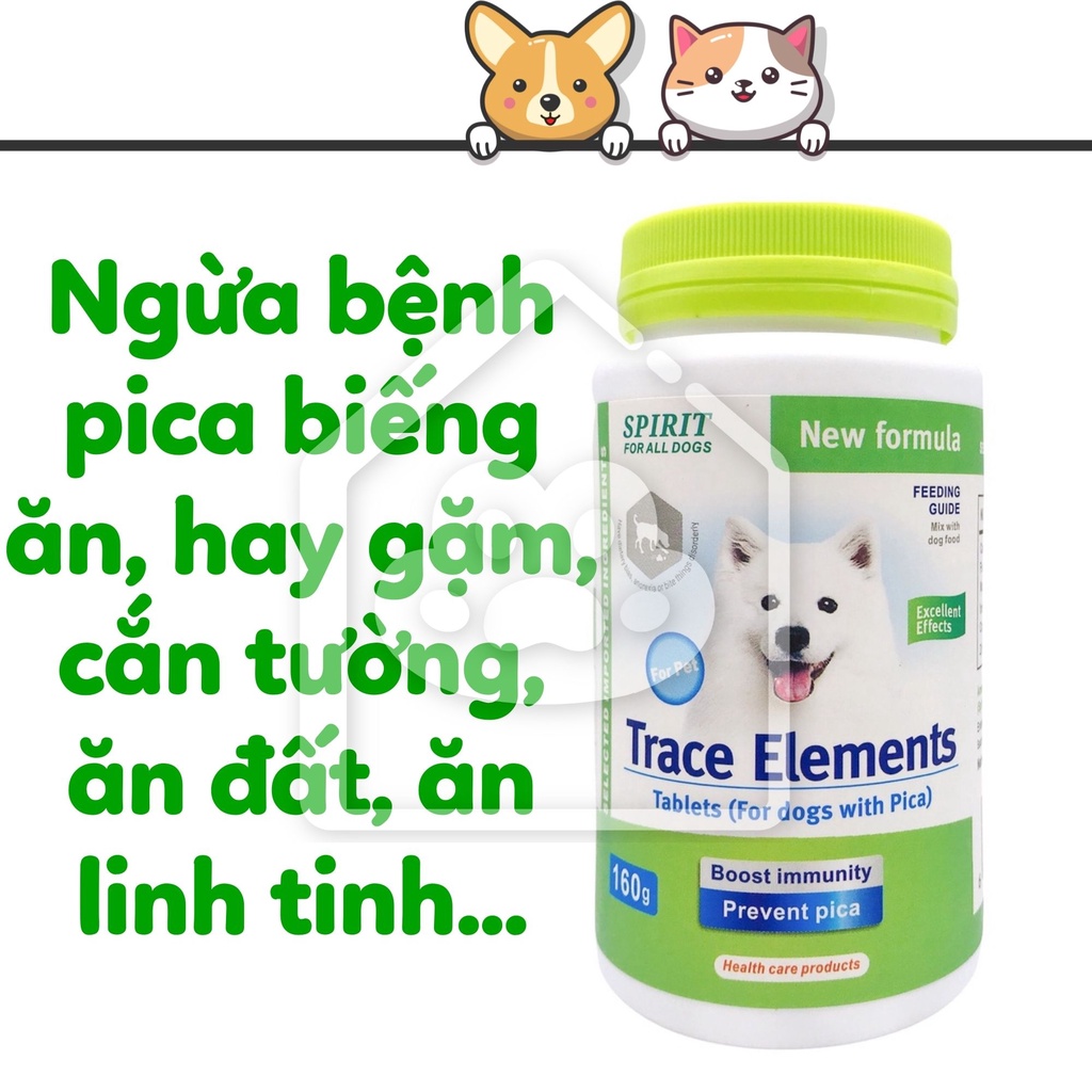 Viên nhai Spirit cho chó bổ sung canxi khoáng vitamin giúp mượt lông cải thiện biến ăn - Bivido