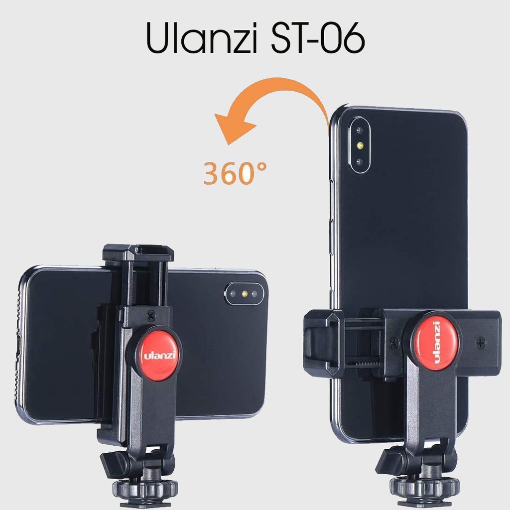 Kẹp Điện Thoại Ulanzi ST-06 - phụ kiện kẹp ĐT gắn chân kẹp | BigBuy360 - bigbuy360.vn