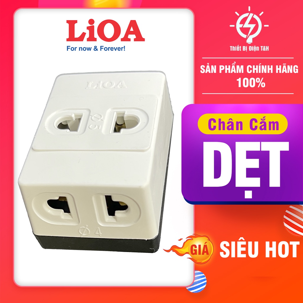 Ổ chia 3 ngã LiOA® Cắm Điện Chia 3 Ngả - Chia Từ 1 Ổ Cắm Ra 3 Ổ Cắm, Thiết Kế Nhỏ Gọn Và Cắm Không Mất Diện Tích