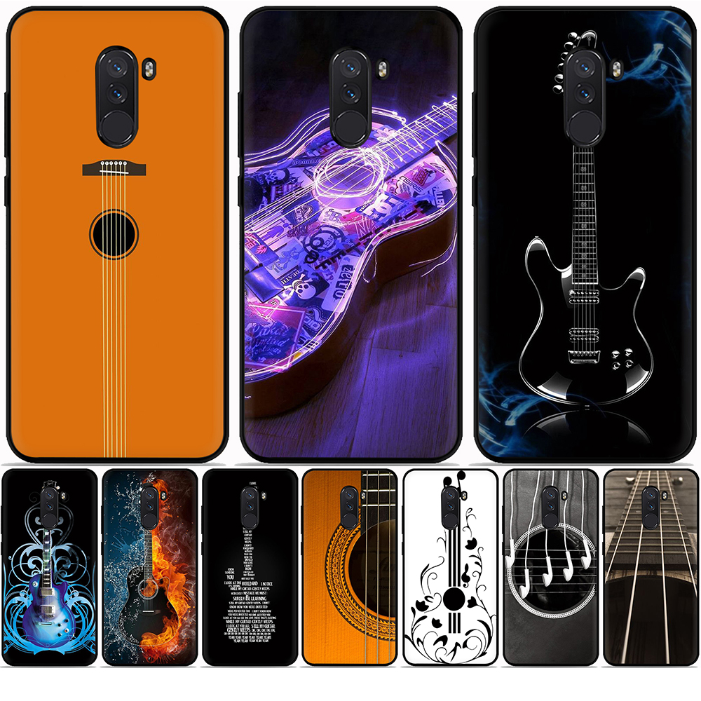 Ốp Điện Thoại Tpu Mềm Chống Rơi Họa Tiết Đàn Guitar Nghệ Thuật Cho Xiaomi F1 Max 3 9 Se 9t Pro 9t Note 10