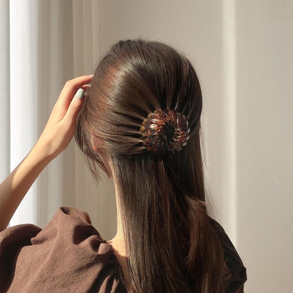 Dây Buộc Tóc Co Giãn Hình Tổ Chim Lấp Lánh Thời Trang