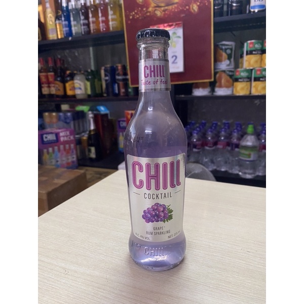 Thùng x 24 Chai Nước Trái cây Lên Men Chill Cocktail Sparkling 4% 275ml