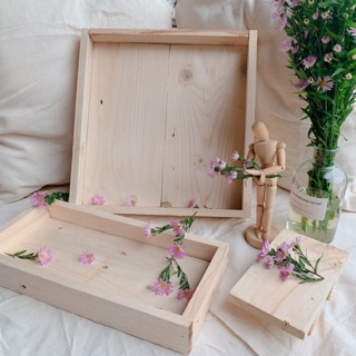 Khay gỗ thông - Quán cà phê - Trang trí