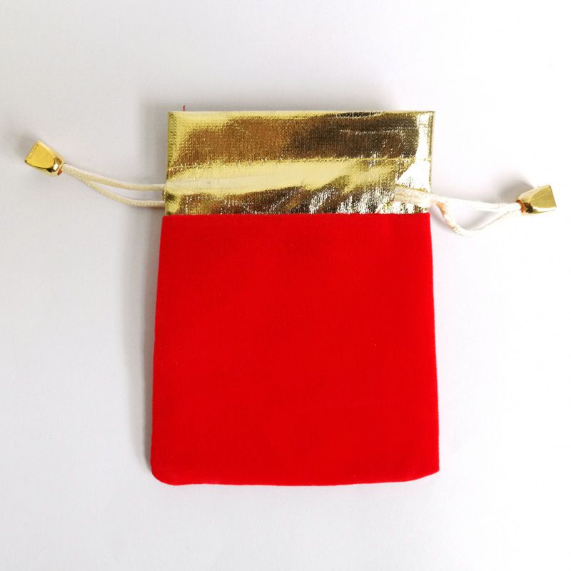 Combo 100 chiếc túi nhung đỏ miệng rút kt 8x10 cm