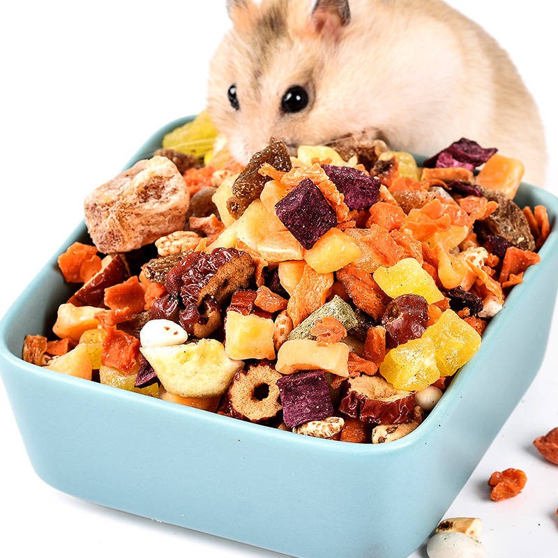 p  Hamster các loại rau củ quả khô thực phẩm dinh dưỡng