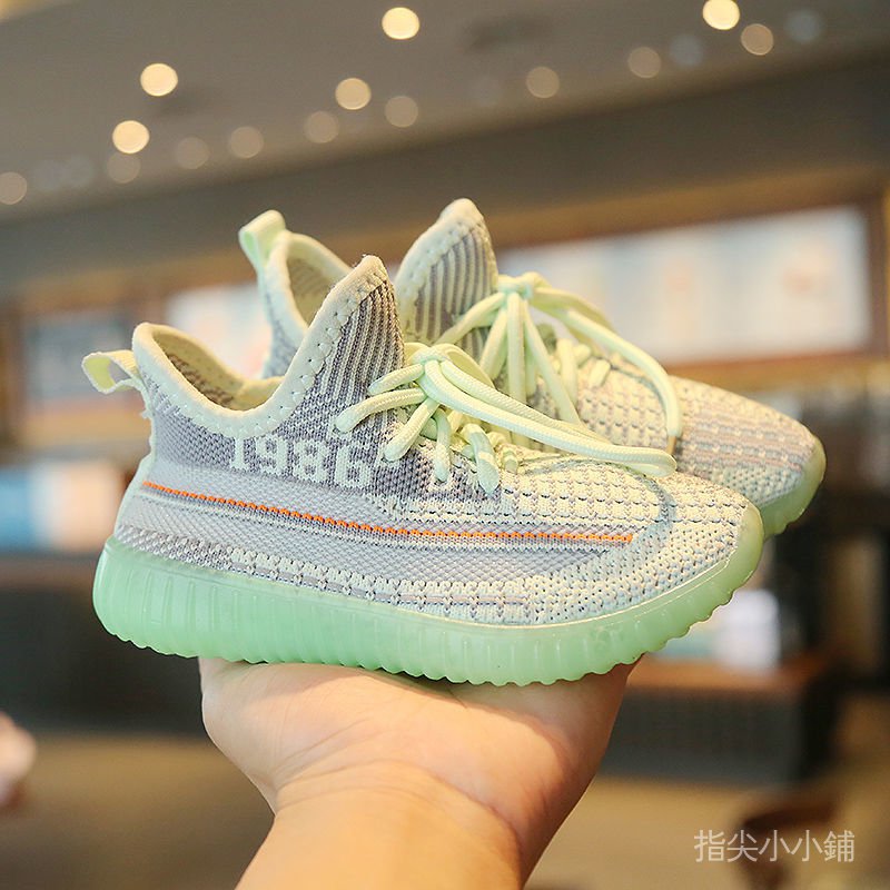 Giày Thể Thao Yeezy Thoáng Khí Thời Trang Mùa Thu Dành Cho Bé Trai 2021