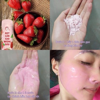 Bột Cám Gạo Hương Dâu Anthy Organic