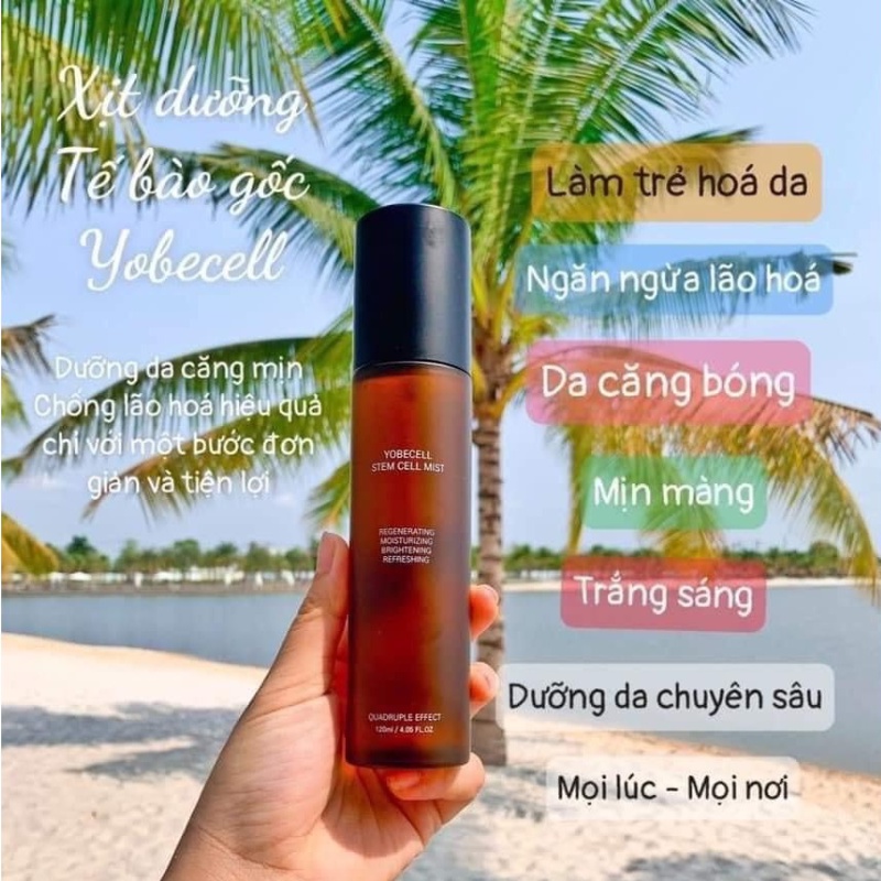 Xịt dưỡng tế bào gốc tái tạo da YobeCell Hàn Quốc 120ml