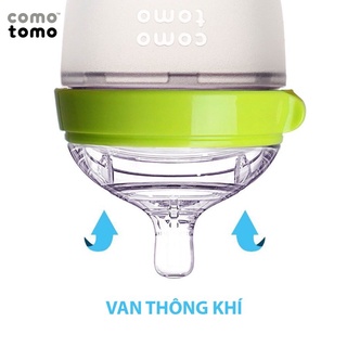 Bình Sữa Comotomo 150ml /250 ml, Núm Silicon Siêu Mềm Cho Bé