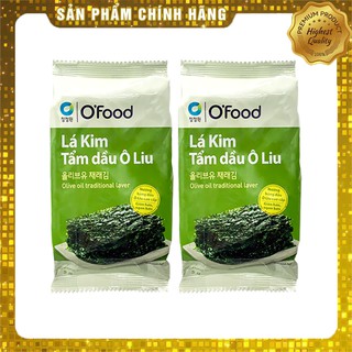 [HÀNG CHÍNH HÃNG] Lá kim tẩm dầu oliu O'Food lốc 2 (5 g x 2 gói) - Rong biển miếng nhỏ