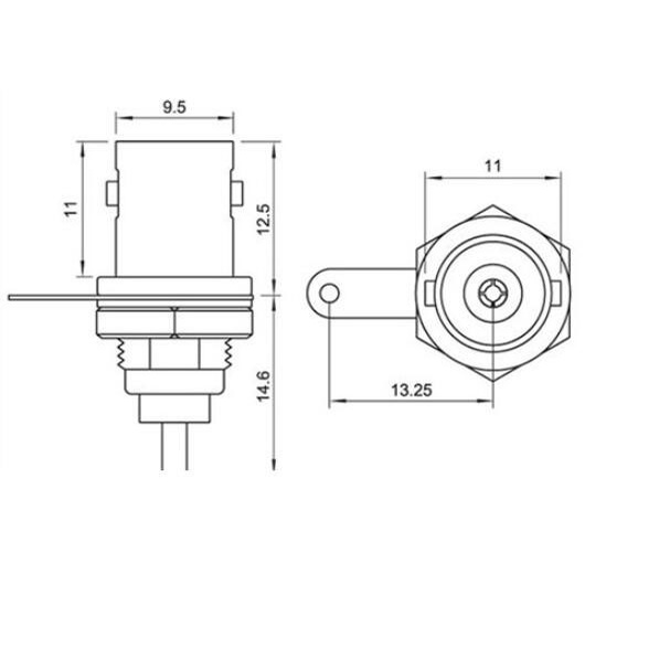 Đầu Nối Phích Cắm BNC Cái Cho Máy Hàn