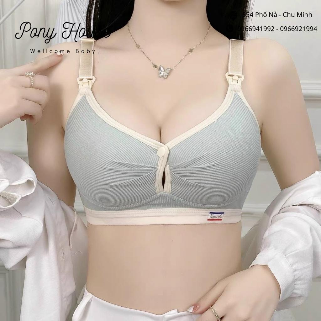 Áo Lót Bầu Cho Con Bú Chất Liệu Tăm Viền Mềm Nhẹ Không Gọng, Form Định Hình, Nâng Ngực Cho Mẹ Bầu Sau Sinhu