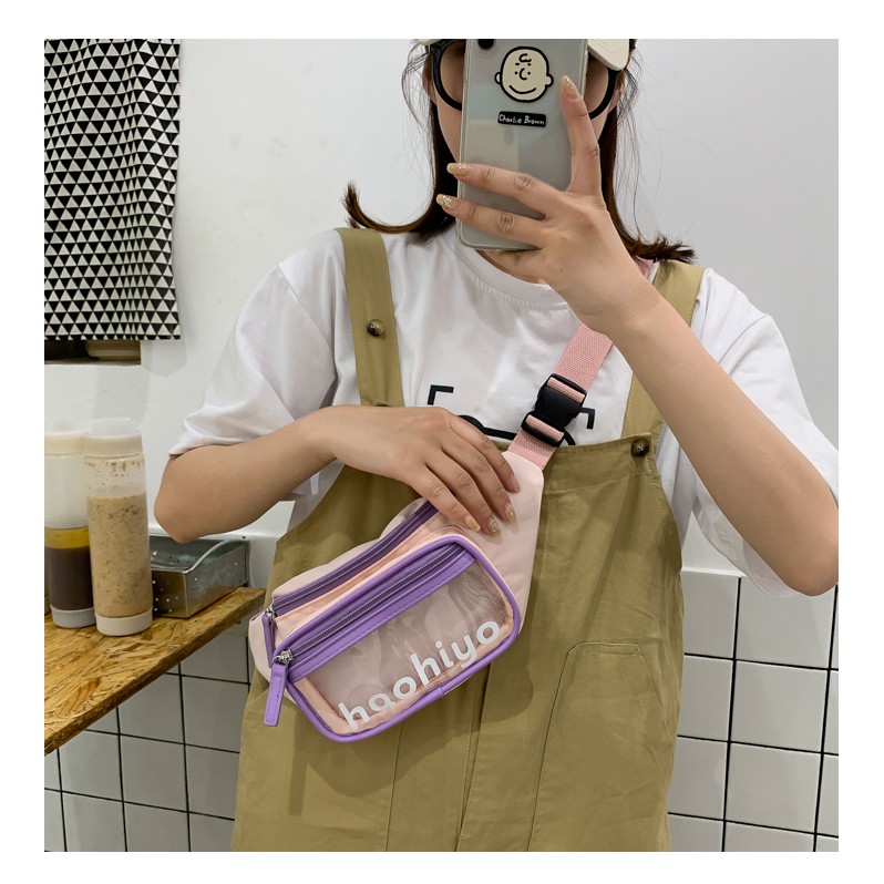 Túi Đeo Bụng, Túi Đeo Ngực HAOHIYO Vải Dù Chống Thấm, Nhựa Trong Suốt Trẻ Trung 2021 TDB03 | BigBuy360 - bigbuy360.vn