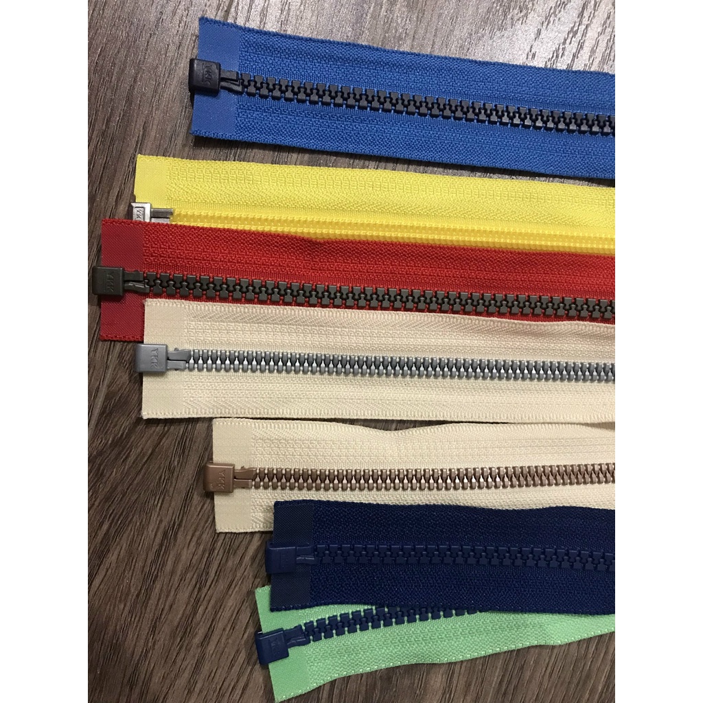 30cm~38cm)Dây kéo YKK,OBO, IDEAL, XBL cho áo khoác, dây kéo túi xách dài loại tốt, hàng vnxk.