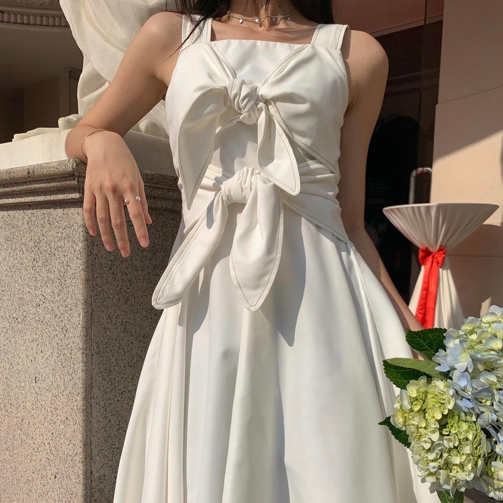 25 STUDIO Đầm hai dây xoè cột nơ Bowy Dress