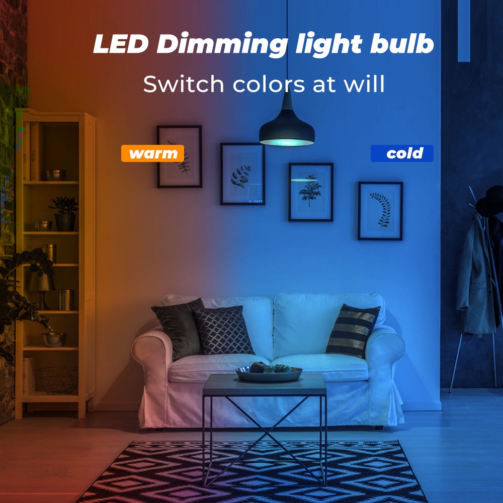 Bóng đèn LED SMATRUL thông minh Zigbee 10W E27 RGB điều khiển bằng giọng nói qua ứng dụng Google Home Alexa Tmall Genie