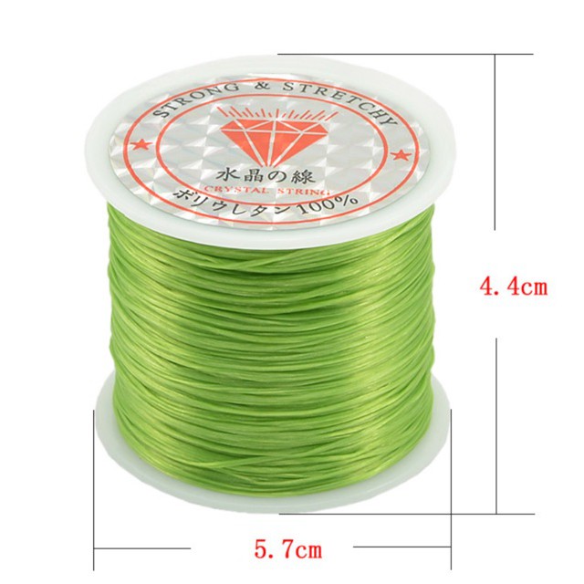 GIÁ SỈ  Chỉ chun co giãn xâu vòng [TẶNG KIM XÂU] - Hàng loại 1 sợi siêu dày - siêu dai