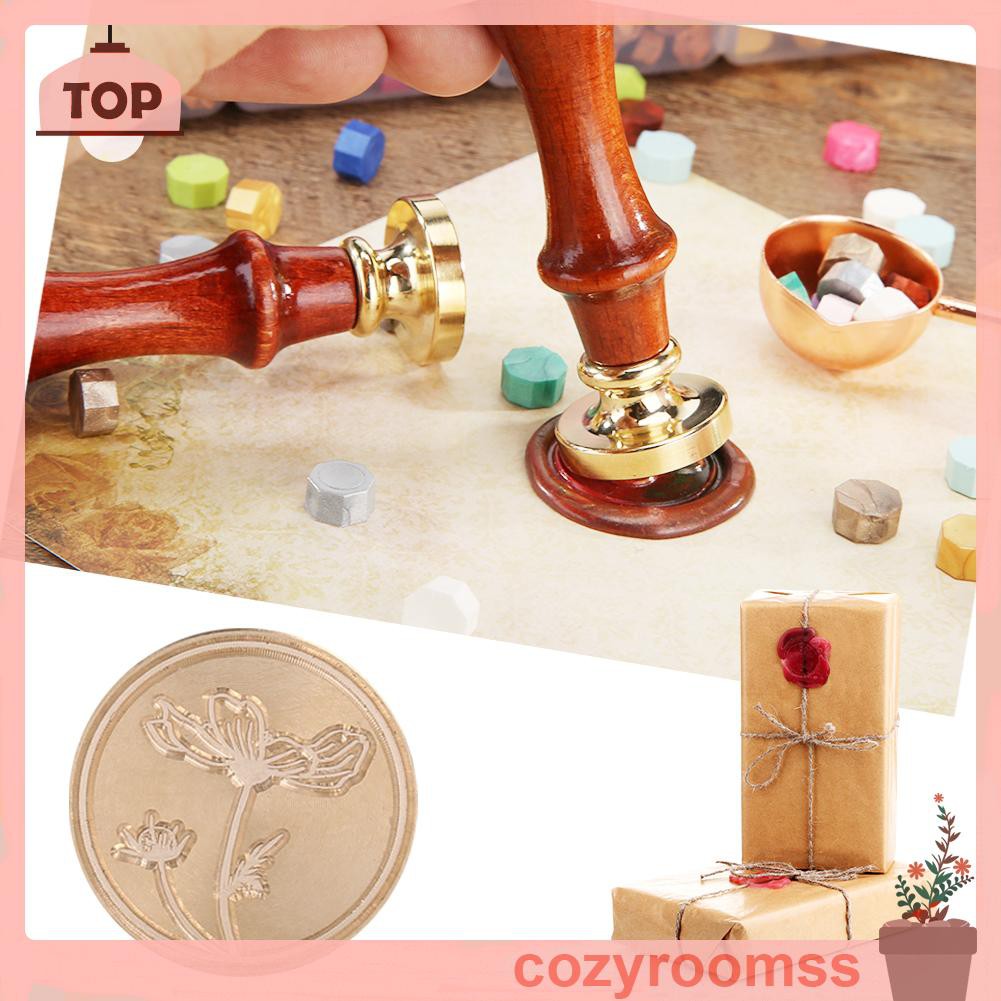 Con dấu tròn cổ điển dùng để trang trí phong thư mời 25mm