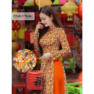 vải áo dài hoa nhí