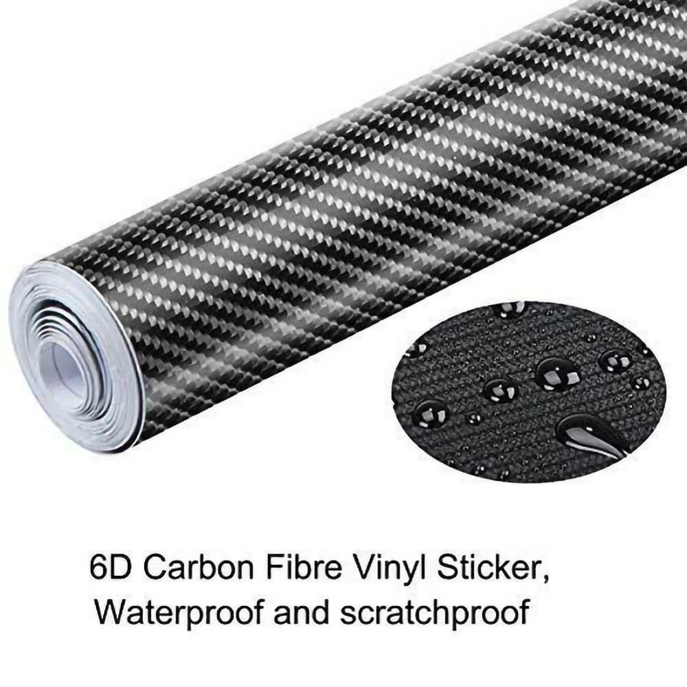 Miếng Dán Vinyl Họa Tiết Sợi Carbon Bóng 300x30cm 152x20cm Trang Trí Xe Hơi/Laptop/Điện Thoại
