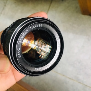 Ống kính, Lens SMC Takumar 50f1.4 đời 3, ngàm M42, dùng cho pentax spotmatic