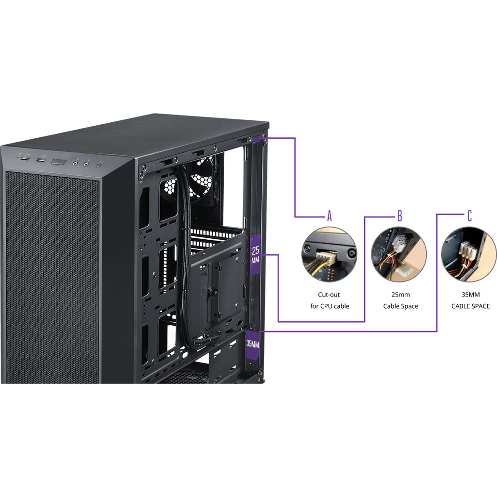 Vỏ máy tính CoolerMaster Masterbox 5 black