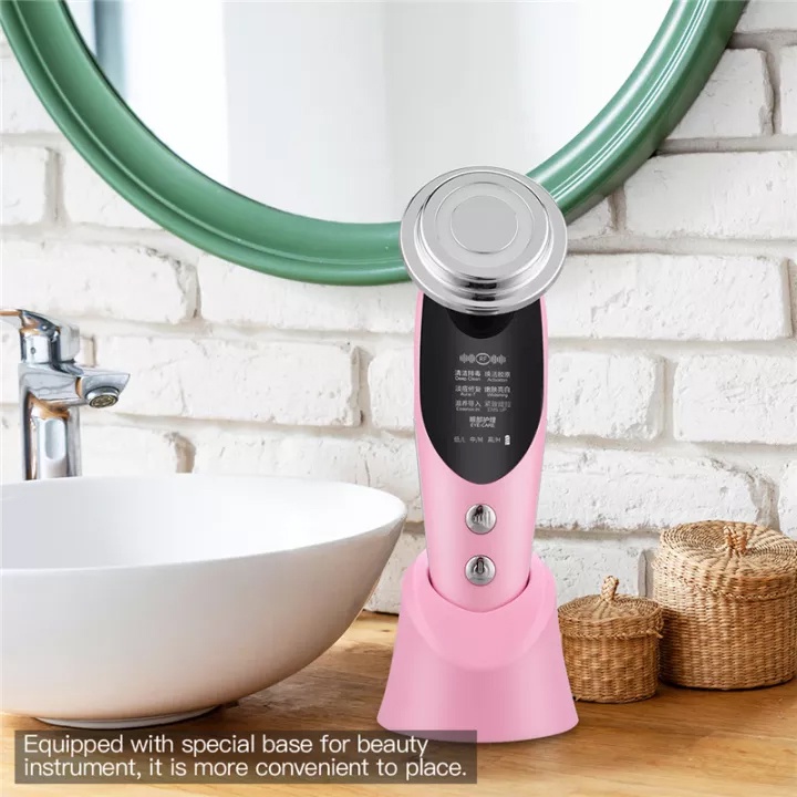 （HCM）Máy mát xa mặt EMS 7 trong 1, 4 màu đèn LED giảm nếp nhăn nâng thắt chặt da mặt, đẩy tinh chất vào da