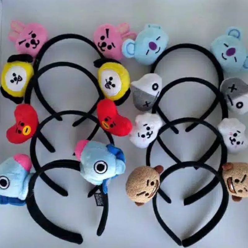 Băng Đô Cài Tóc Hình Nhân Vật Bt21 Bts Nhồi Bông Đáng Yêu