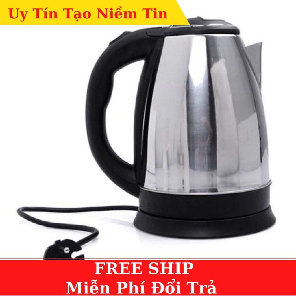 Ấm siêu tốc- siêu đun nước siêu tốc inox 1.8 lít, siêu đun nước nhanh sôi