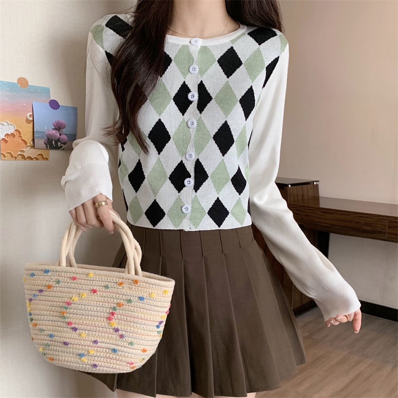 Áo Khoác cardigan Dệt Kim Tay Dài Phong Cách Hàn Quốc Thời Trang Mùa Thu Mới