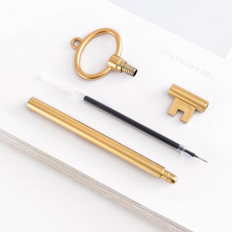 1 Bút Bi Ngòi 0.5mm Hình Chìa Khóa Dễ Thương