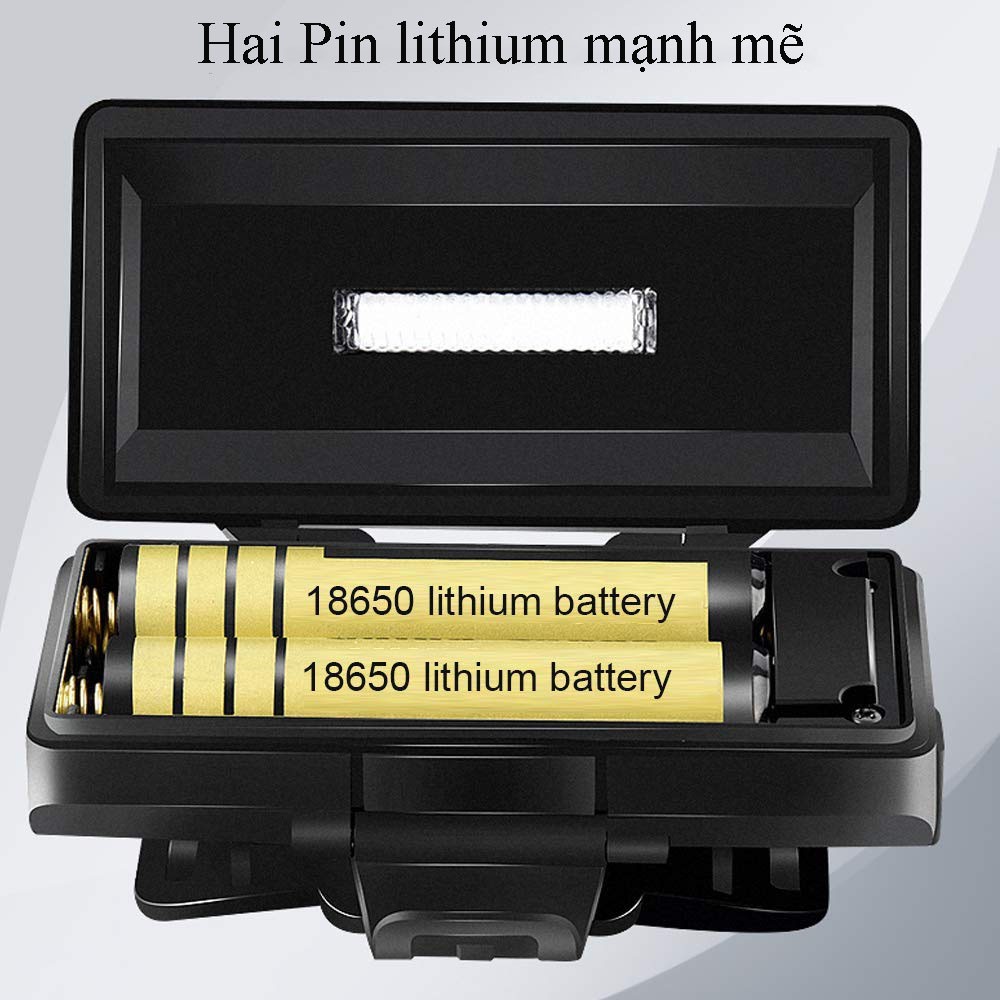 Đèn Pin Đeo Đầu Sạc Điện 02 Pin Lithium 06 Bóng LED eLights TD-622