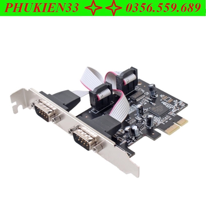 Card PCI Ex To Com RS232- Chuyển đổi Cổng PCI EX- 2 cổng Com