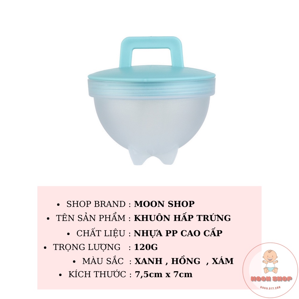 Set 4 Khuôn Hấp Trứng , Hấp Bánh , Hấp Đồ Ăn Dặm Kèm Cọ Quét Dầu Cho Bé