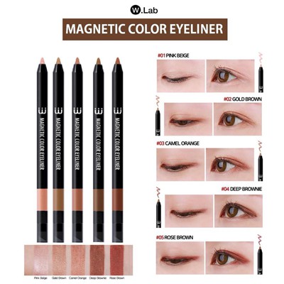 Kẻ mắt nhũ Magnetic Color Eyeliner W.Lab giúp make-up mắt dễ dàng, đường line gọn gàng