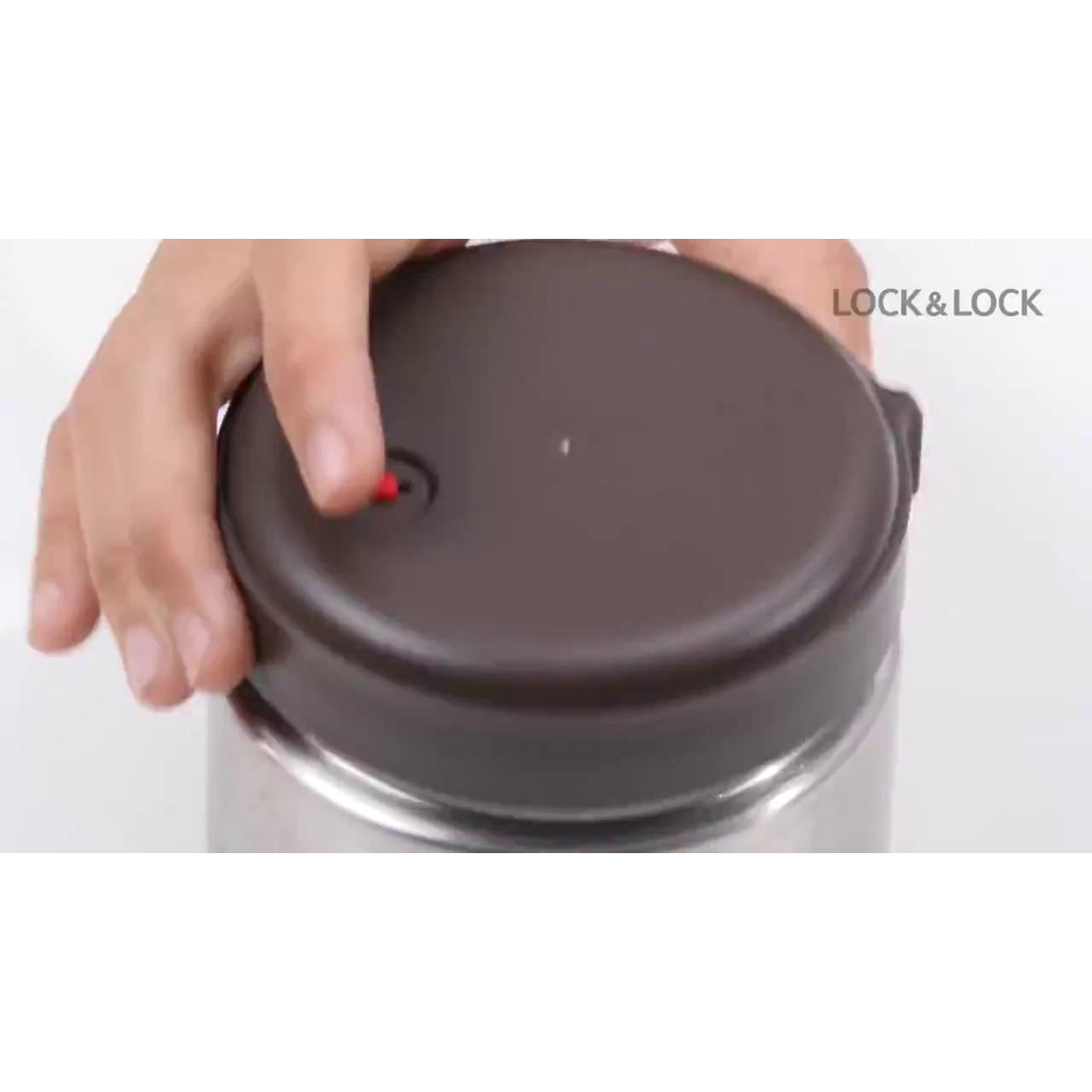 Bộ 3 hộp cơm giữ nhiệt LocknLock mushroom có kèm túi và đôi đũa inox LHC8025SLV LHC8025 - K-MALL