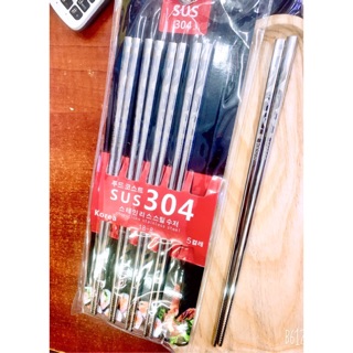 Đũa inox 304 - bạc