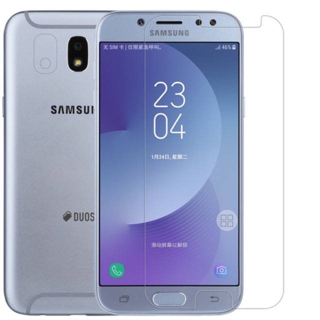 Bộ 2 kính cường lực Galaxy J7 Pro 2017 tặng ốp dẻo