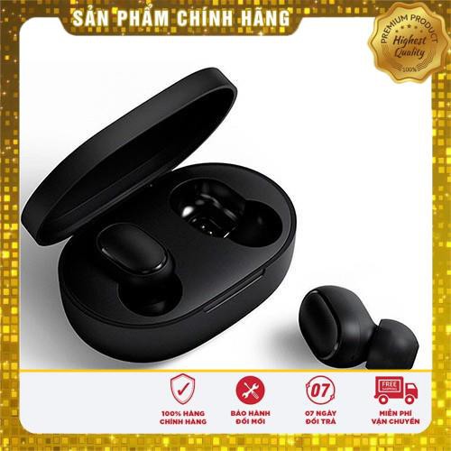 Tai nghe không dây Xiaomi - Redmi Airdots Đen - Bluetooth 5.0, Pin 12 tiếng kèm hộp PKTC