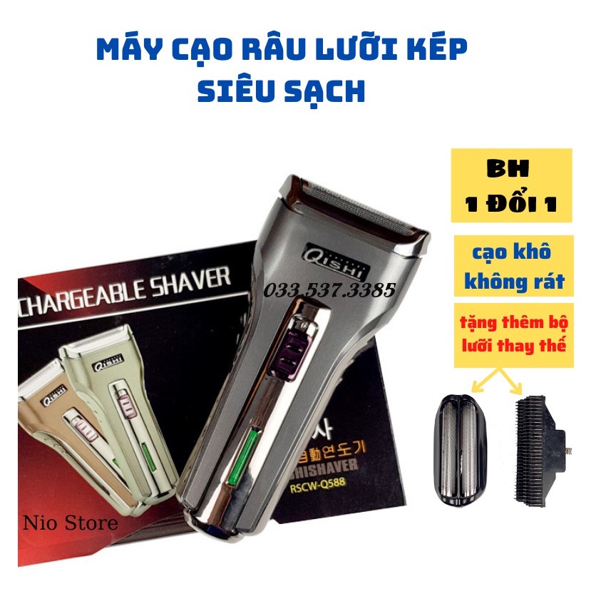 Máy cạo râu khô, cạo râu điện 588 nhỏ gọn công suất 3W