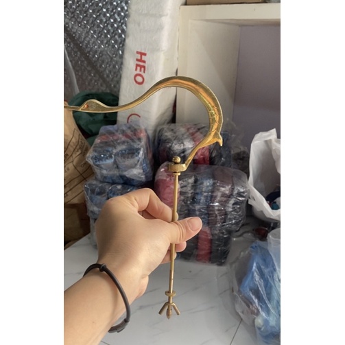 Móc Hạc đồng size trung treo lồng chim chào mào, chích choè, hoạ mi cao cấp