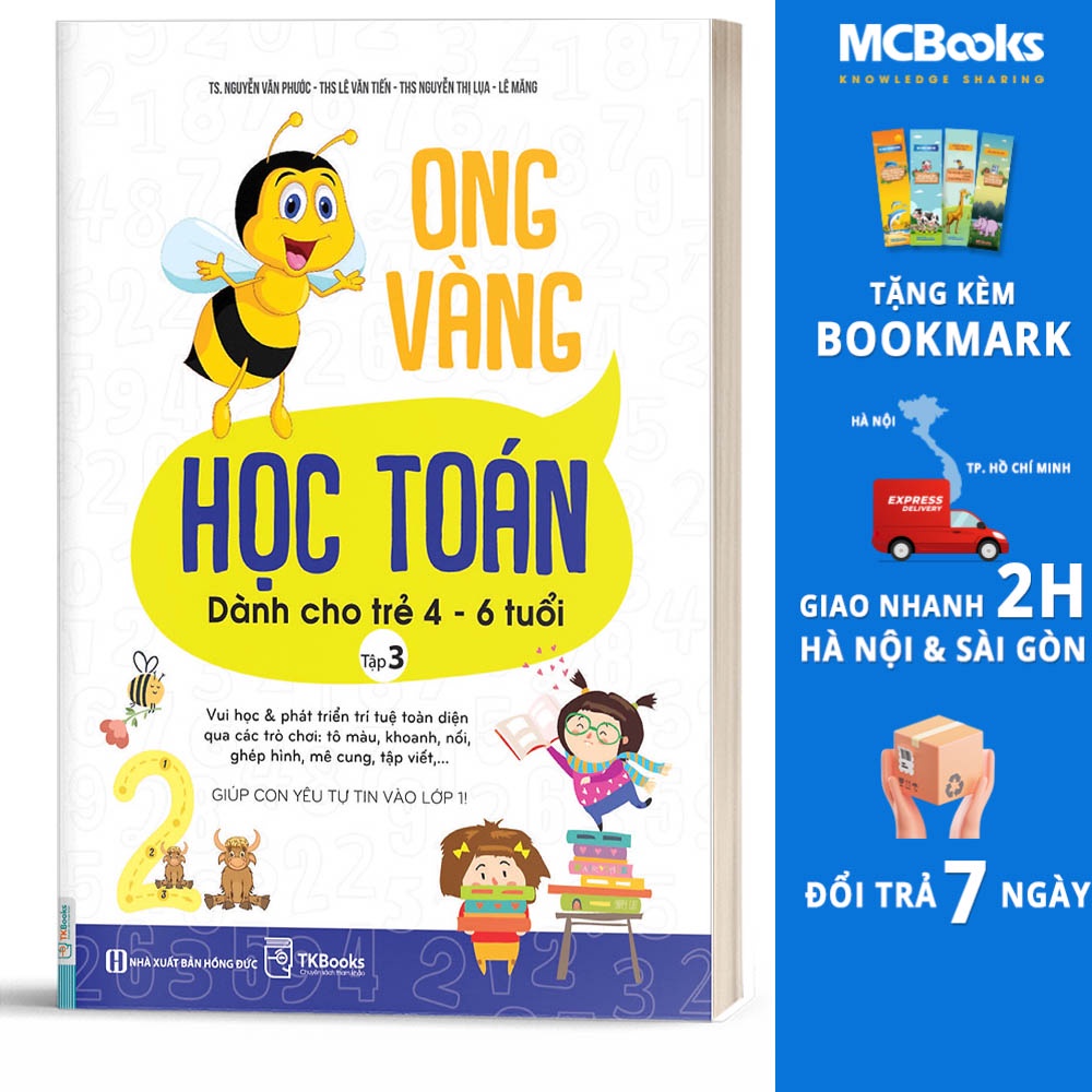 Sách - Ong Vàng Học Toán Dành Cho Trẻ 4-6 tuổi tập 3