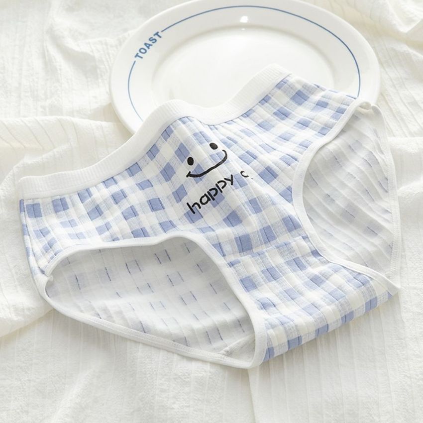 Quần lót nữ cotton kháng khuẩn khử mùi kẻ sọc tôn dáng họa tiết đẹp dễ thương L131