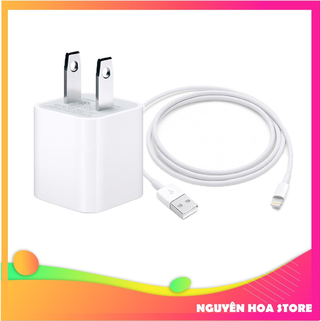 Bộ Củ Cáp Iphone [Bh 12 Tháng ] Dây Sạc Iphone Chính Hãng Không Nóng Máy Dành Cho Dòng Ip 5/6/6s/7/8/X/Xsmax